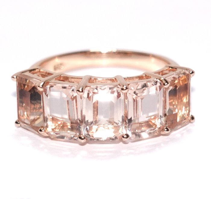 Image 2 of 14 kt. Pink gold - Ring - 3.75 ct Morganite