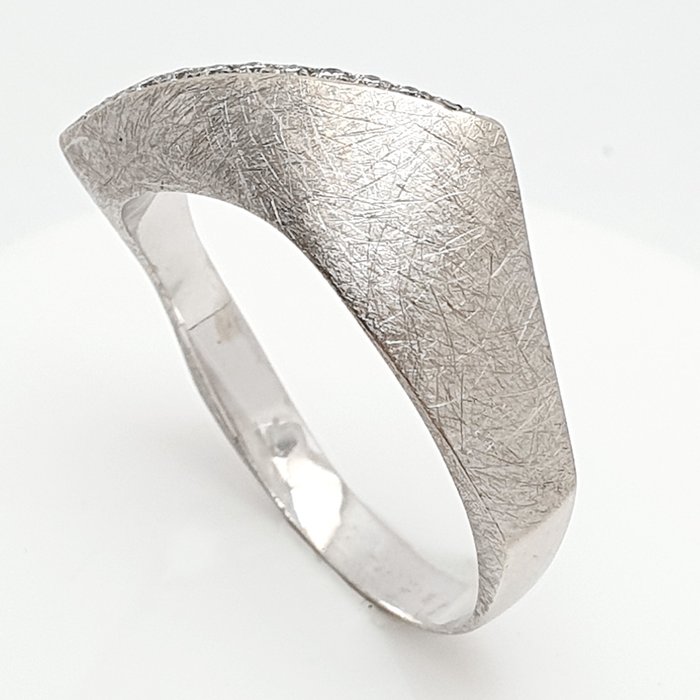 Image 3 of 18 kt. White gold - Ring - 0.05 ct Diamond