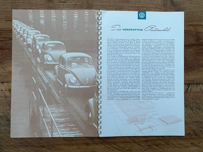 Image 3 of Documentation - Oude originele Volkswagen verkoop brochure uit de jaren 50 van de vorige eeuw - Vol