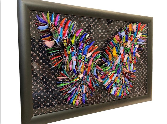 Image 3 of AmsterdamArts - 3D Louis vuitton butterfly mix wall art