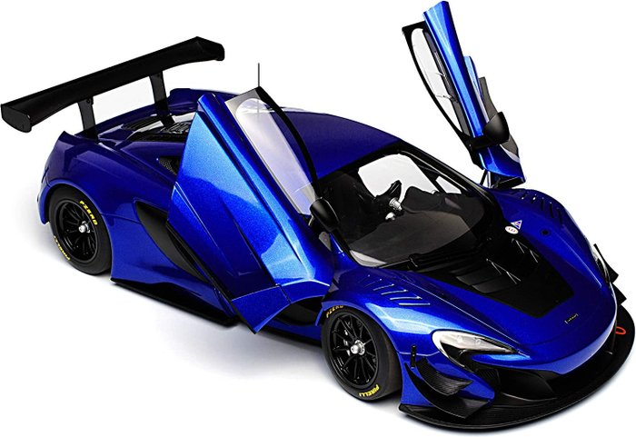 Image 3 of Autoart - 1:18 - McLaren 650S GT3 - Blue/Black Accents