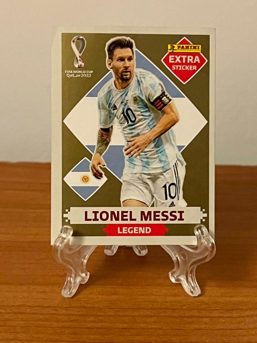 Panini - WC Qatar 2022 - Lionel Messi Légende Or Supplémentaire Sticker - 2022