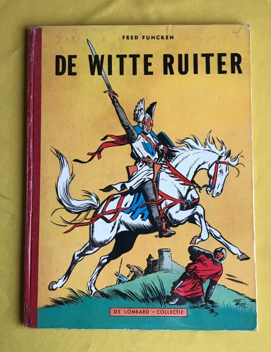 Preview of the first image of De Witte Ruiter 1 - Hardcover met papieren rug - Lombard Collectie - First edition - (1957).