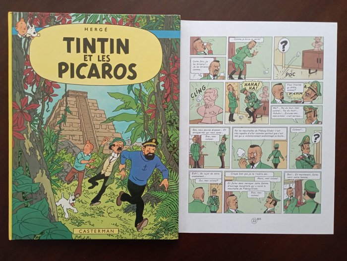 Tintin - Tintin et les Picaros (C1) + Page 22bis - C - (1976)