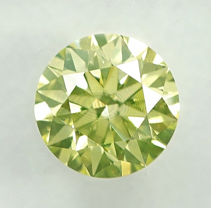 Diamante - 0.40 ct - Brillante - Fancy Greenish Yellow - SI1