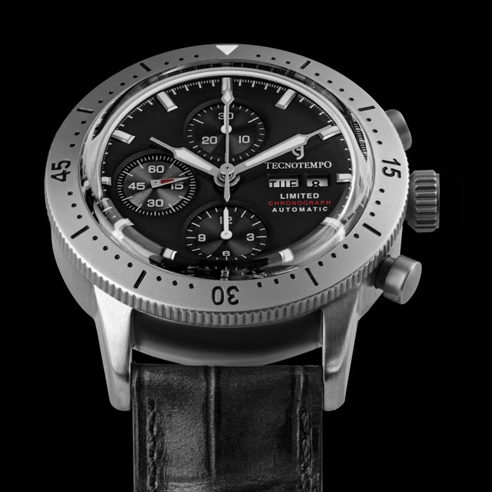 Tecnotempo® - Automatic Chronograph - Swiss Movt. - Limited Edition "ONYXCHRONO" - TT.100P.CRNEOX - Férfi - 2023