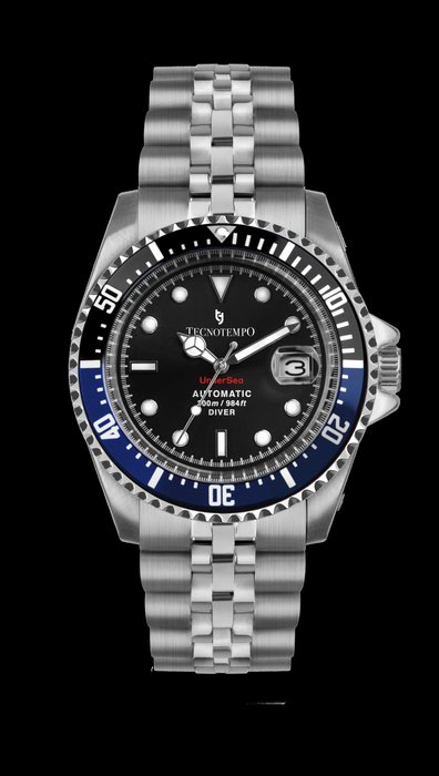 Preview of the first image of Tecnotempo - Diver 300M WR "UnderSea" - TT.300US.NB (Black/Blue) - Men - 2022.
