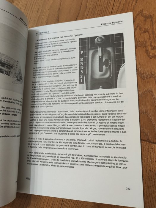 Image 3 of Brochures/catalogues - Porsche 911 964 manuale cambio tiptronic - Porsche - 1980-1990