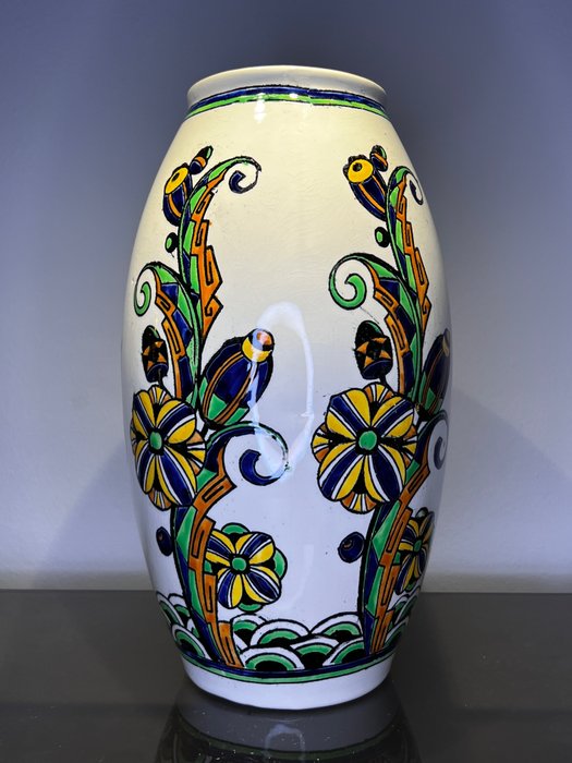 Image 2 of Charles Catteau - Boch Frères, Keramis, Keramis Boch - Large Keg Vase 30cm