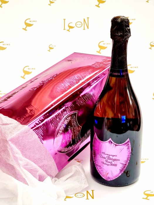 Dom Perignon Champagne Rose Luminous Lady Gaga 2008 Gift Box