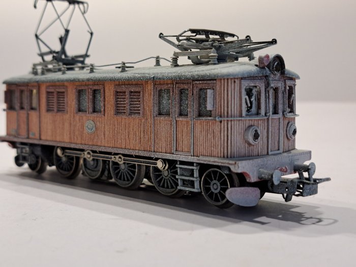Märklin H0 – 3171 – Elektrische locomotief – “Houtloc” D109 van de Zweedse Staatsspoorwegen Statens Järnvägar besneeuwde uitvoering – SJ