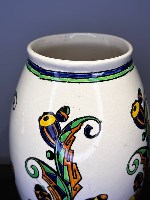 Image 3 of Charles Catteau - Boch Frères, Keramis, Keramis Boch - Large Keg Vase 30cm