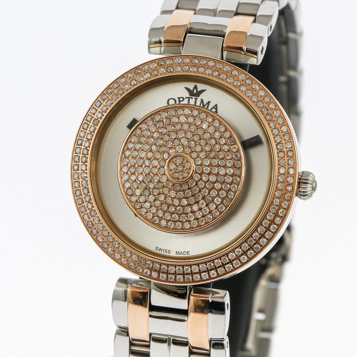 Image 2 of Optima - Swiss Diamond Limited Artistic Watch - 346 diamonds 1.92 carat - "NO RESERVE PRICE" - OSL3