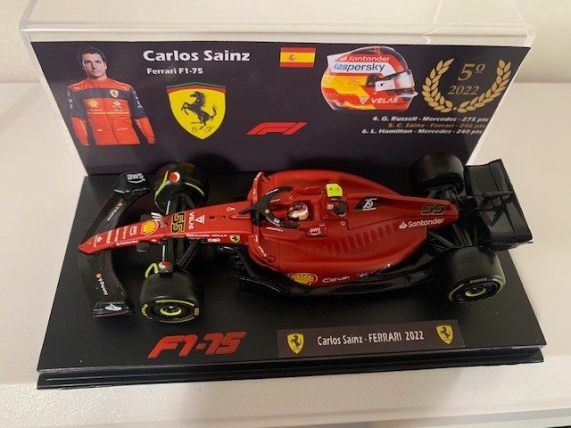 Image 3 of Ferrari - 1:43 - Ferrari F1-75 Carlos Sainz 2022 Ferrari F1-75 + Driver Inlay Fórmula 1