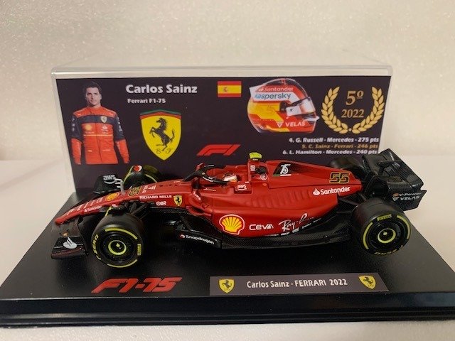 Preview of the first image of Ferrari - 1:43 - Ferrari F1-75 Carlos Sainz 2022 Ferrari F1-75 + Driver Inlay Fórmula 1.