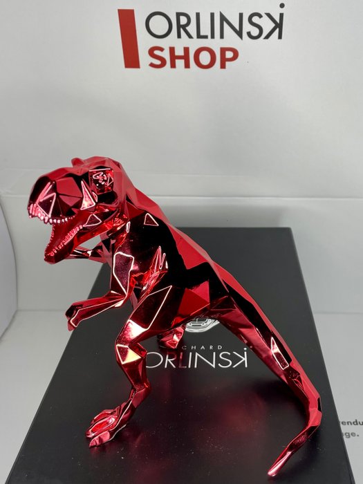 Preview of the first image of Richard Orlinski (1966) - T-REX SPIRIT (red édition).