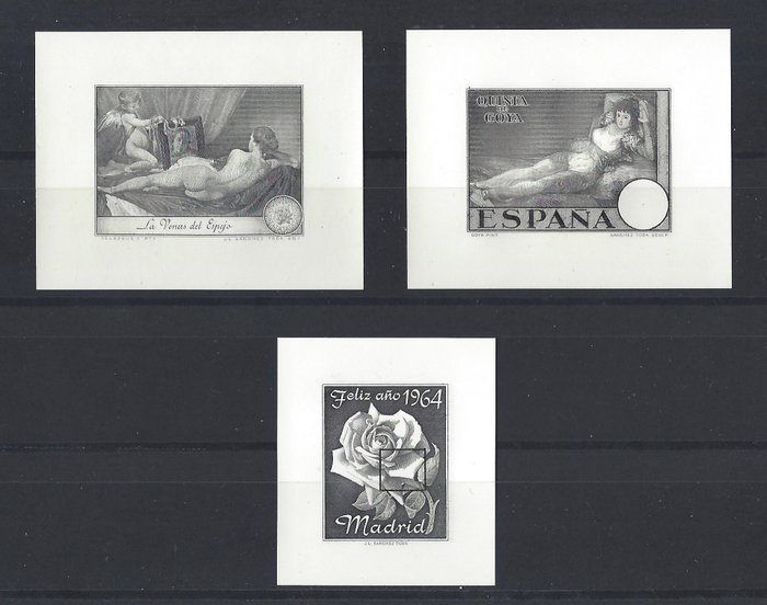 Preview of the first image of Spain 1930/1964 - Goya - Sánchez Toda - Three proofs.