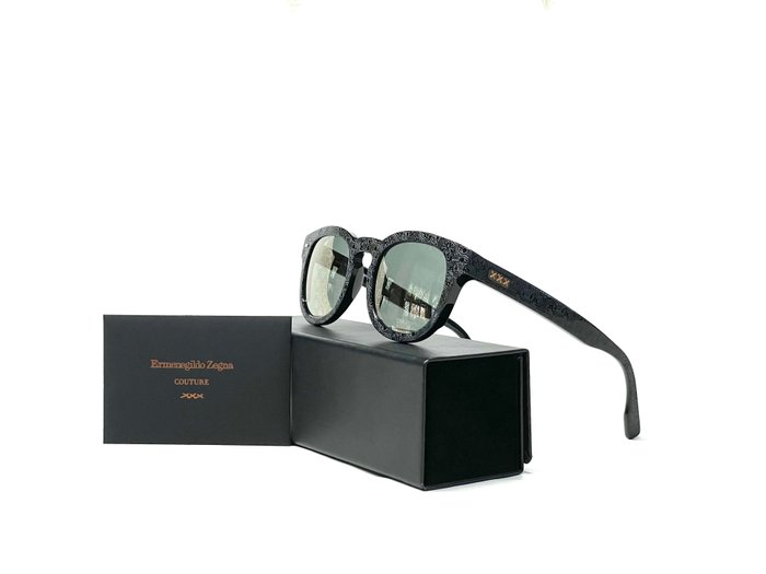 Ermenegildo Zegna - Zegna Couture -XXX- Exclusive line, Filigree engraved, Graphic mirrored, ZC0024/S 01C *New & Unused - Sunglasses