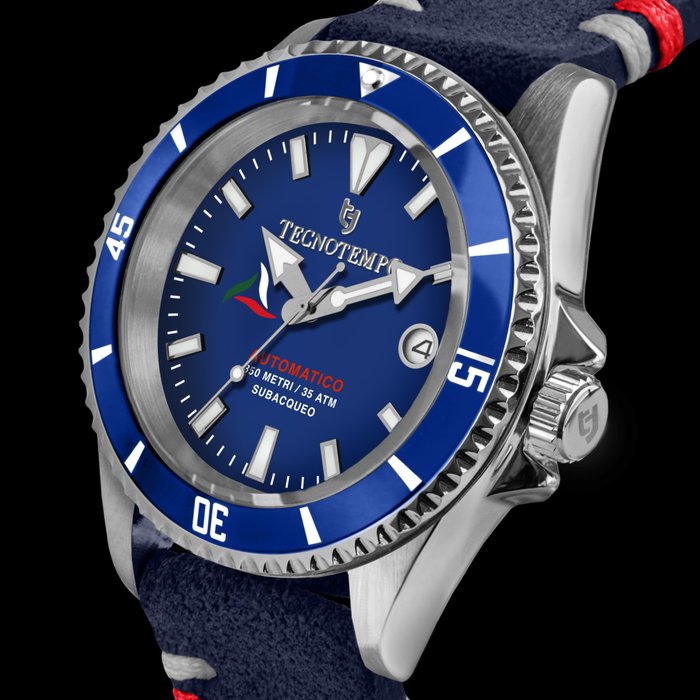 Image 2 of Tecnotempo - - Diver's 350M WR - - TT.350P.BB (Blue) - Men - 2022