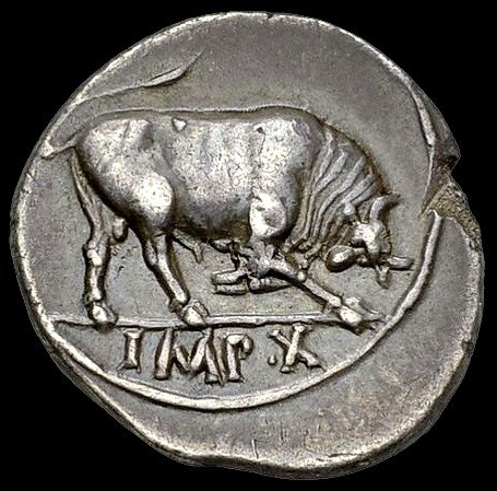 Roman Empire. Augustus (27 BC-AD 14). AR Denarius,  Lugdunum 15-13 BC - Ex Ars Classica (CH), Ex Stack’s Bowers and Ponterio (USA)