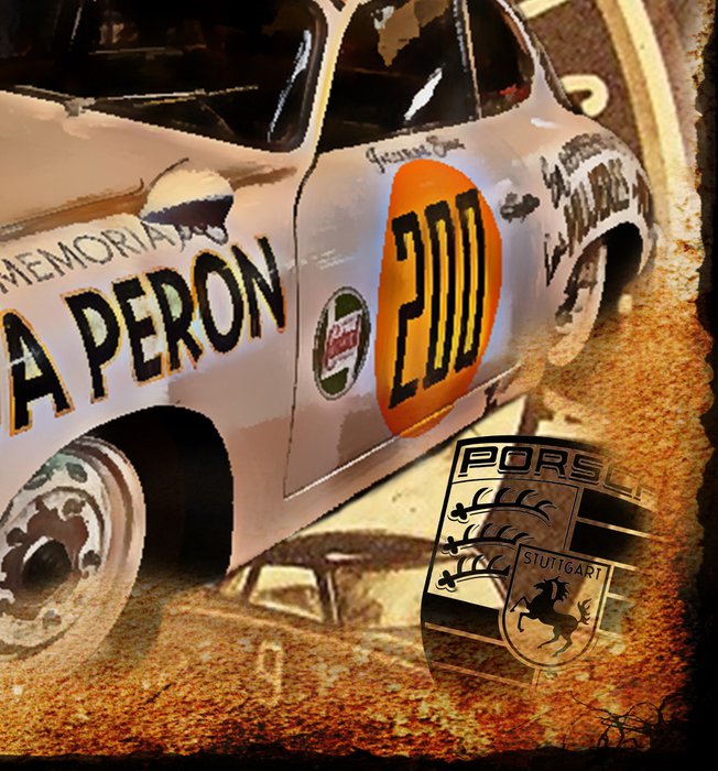 Image 3 of Picture/artwork - "Porsche 356 EVA PERON" - Porsche - After 2000