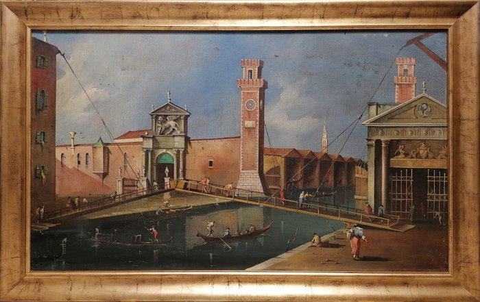 Image 3 of Scuola Veneta (XIX-XX) - L'ingresso all'Arsenale di Venezia