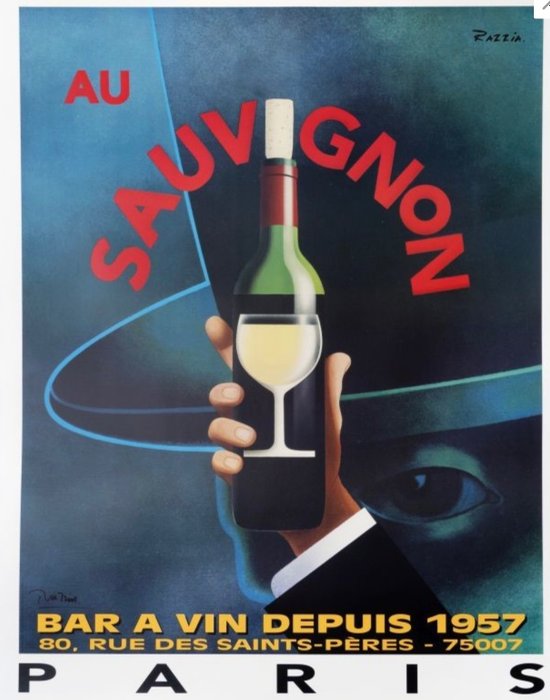 razzia - Bar a vin, Rue de SAINTS PERES 1957 - Au souvinion - Anni 2000