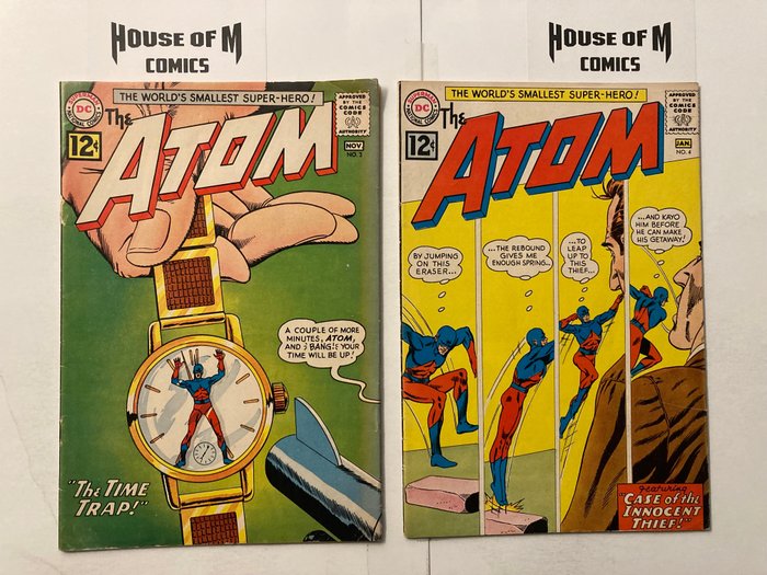 Preview of the first image of Atom # 3 & 4 Silver Age Gems! "The Time Trap!" &"The Machine That Made 'Miracles'!" - 1st appearanc.