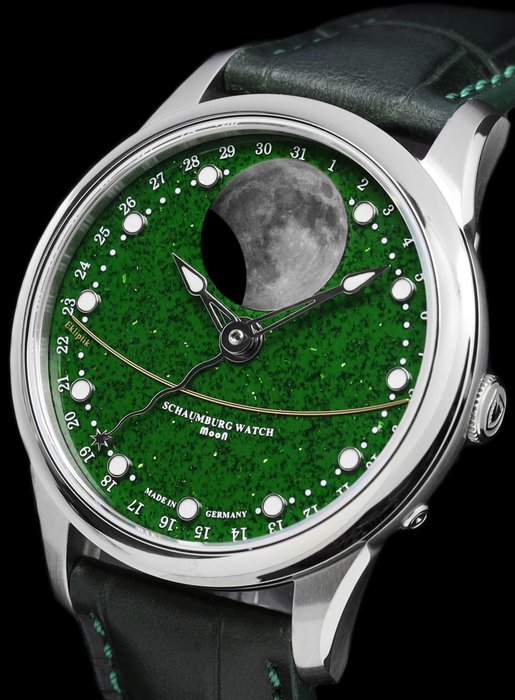 Image 2 of Schaumburg Watch - Galaxy - Aventurine - Perpetual MooN - NEW - - Men - 2011-present