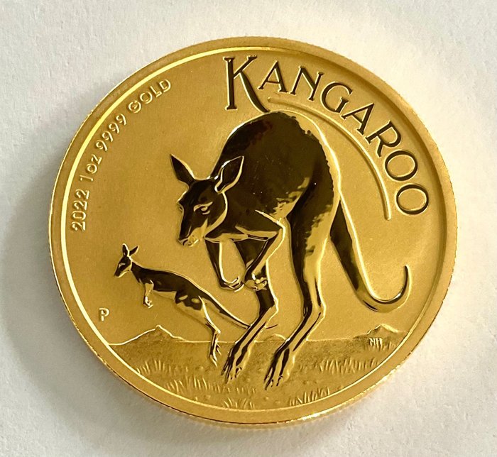 澳大利亞. 100 Dollars 2022 Kangaroo (1 oz .999)