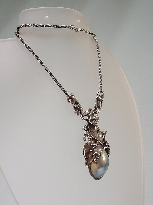 Image 2 of Goldschmiede-Arbeit mit Nautilus - 925 Silver - Necklace - 10.00 ct