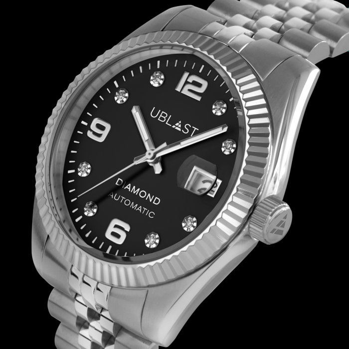 Preview of the first image of Ublast - " NO RESERVE PRICE Century Diamond - UBDCE40BK - Automatic - Unisex - New.