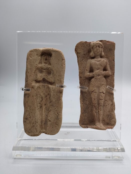 Mesopotamia Gammel babylonsk leireplakett med mugg Med spansk eksportlisens