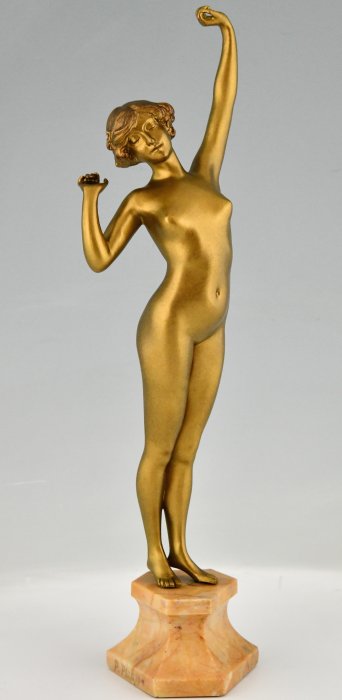 Image 2 of Paul Philippe - Art Deco bronze sculpture standing nude