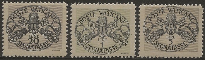 Vatikanstadt 1946 - VSX14/I-18/IN - Sassone nr. 14/I-16/I-18/I