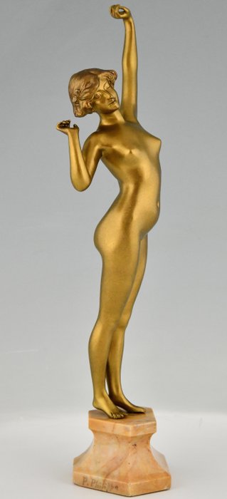 Image 3 of Paul Philippe - Art Deco bronze sculpture standing nude