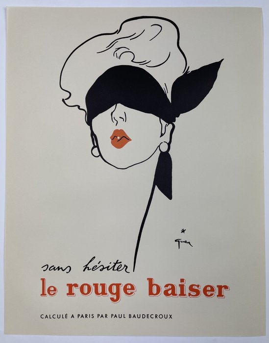 René Gruau - Le Rouge Baiser (1949) - Δεκαετία του 1940