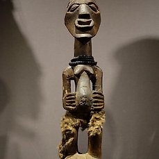 Figure - Copper, Wood - Nkisi - Songye - Congo DRC 