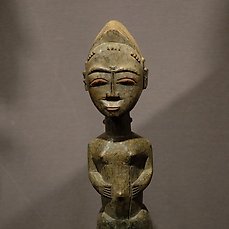 Figure - Wood - Blolo Bian - Baule - Ivory Coast 
