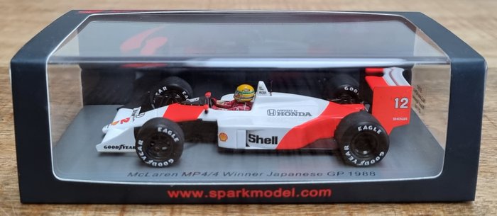 Image 2 of Spark - 1:43 - McLaren F1 Team - McLaren Honda MP4/4 #12 Ayrton Senna - Winner Japanese GP, Suzuka