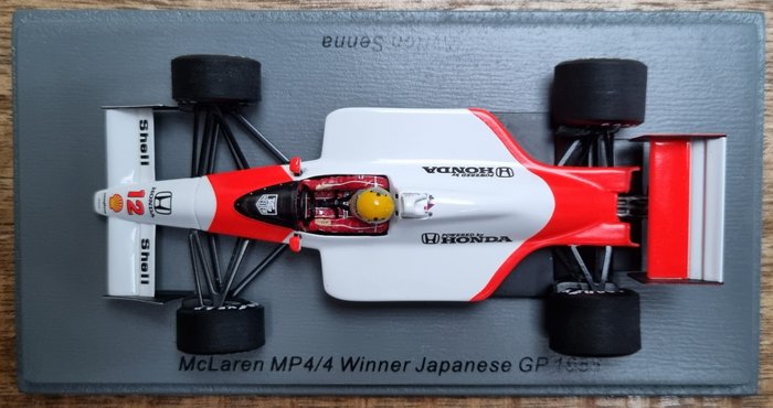 Image 3 of Spark - 1:43 - McLaren F1 Team - McLaren Honda MP4/4 #12 Ayrton Senna - Winner Japanese GP, Suzuka
