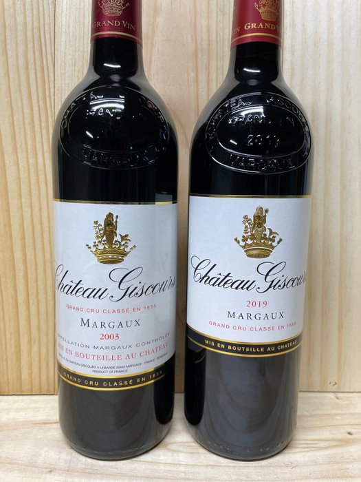 2003 & 2019 Château Giscours - Margaux 3ème Grand Cru Classé - 2 Bottiglie (0,75 L)
