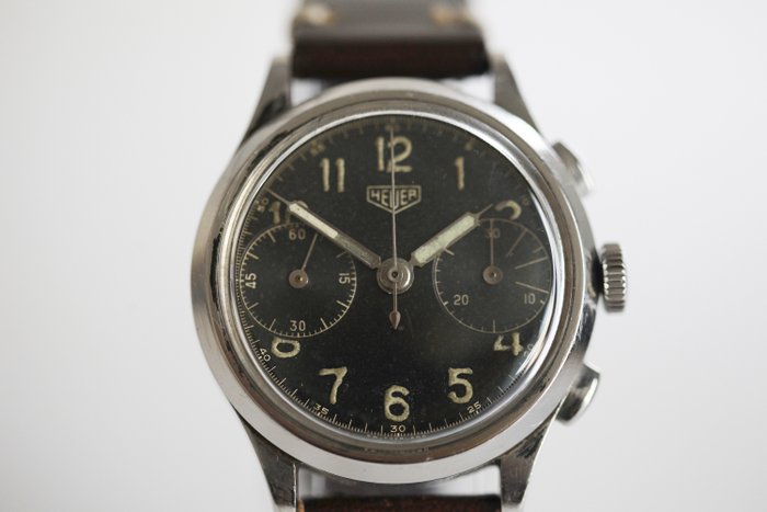 Heuer - Vintage pre-Carrera Chronograph Valjoux 22 - 55326 - Heren - 1940