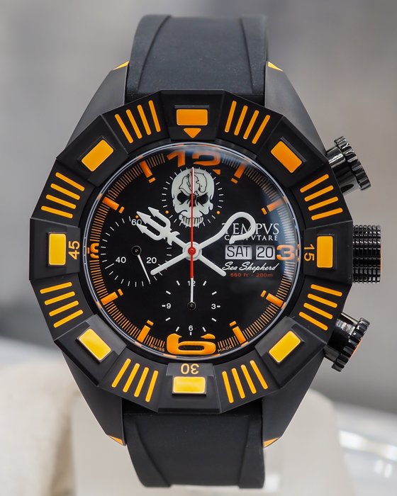 Preview of the first image of Tempvs Compvtare - Sea Shepherd Diving Automatic - "NO RESERVE PRICE" - TC-SSW-09 - CATAWIKI EXCLUS.
