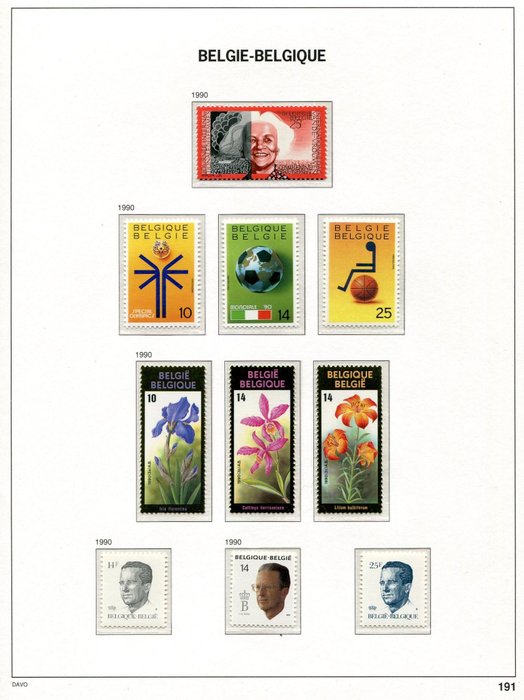 Image 3 of Belgium 1990/1999 - 90s: a full collection of stamps and blocks - 2349/2857 + BL 66/83