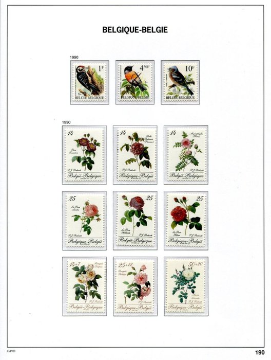 Image 2 of Belgium 1990/1999 - 90s: a full collection of stamps and blocks - 2349/2857 + BL 66/83