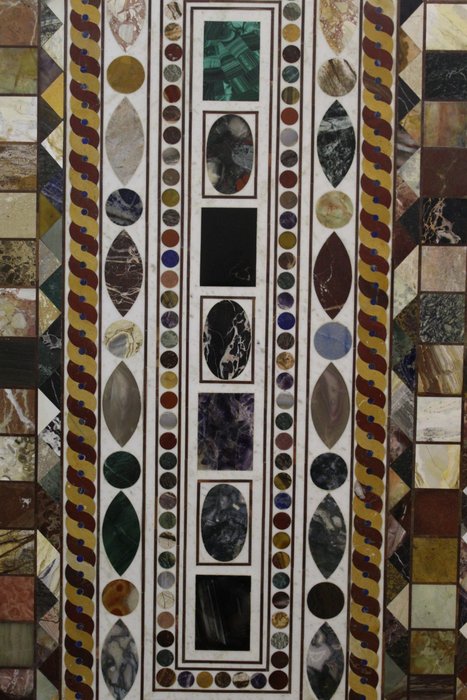 Image 2 of marble top - hard stones - Late 19th century