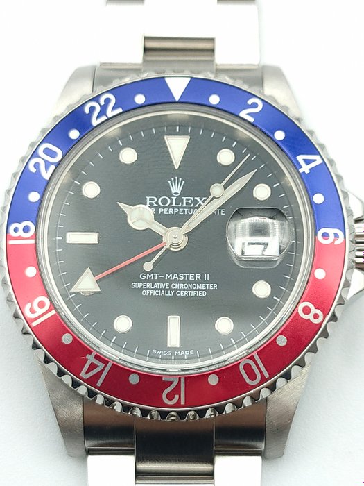 Image 3 of Rolex - Caliber 3186 GMT-Master II 'Pepsi' - Stick Dial - 16710BLRO - Men - 2006