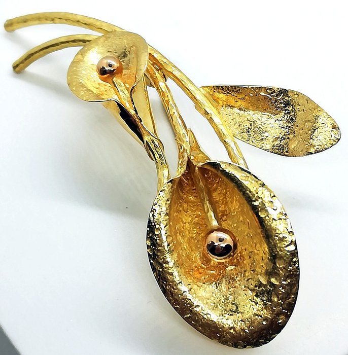 Image 2 of Made in Italy - Valenza - 18 kt. Yellow gold - Brooch