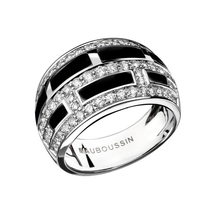 Preview of the first image of Mauboussin - Le Vice - 18 kt. Gold, White gold - Ring - 0.65 ct Diamond - Diamonds.
